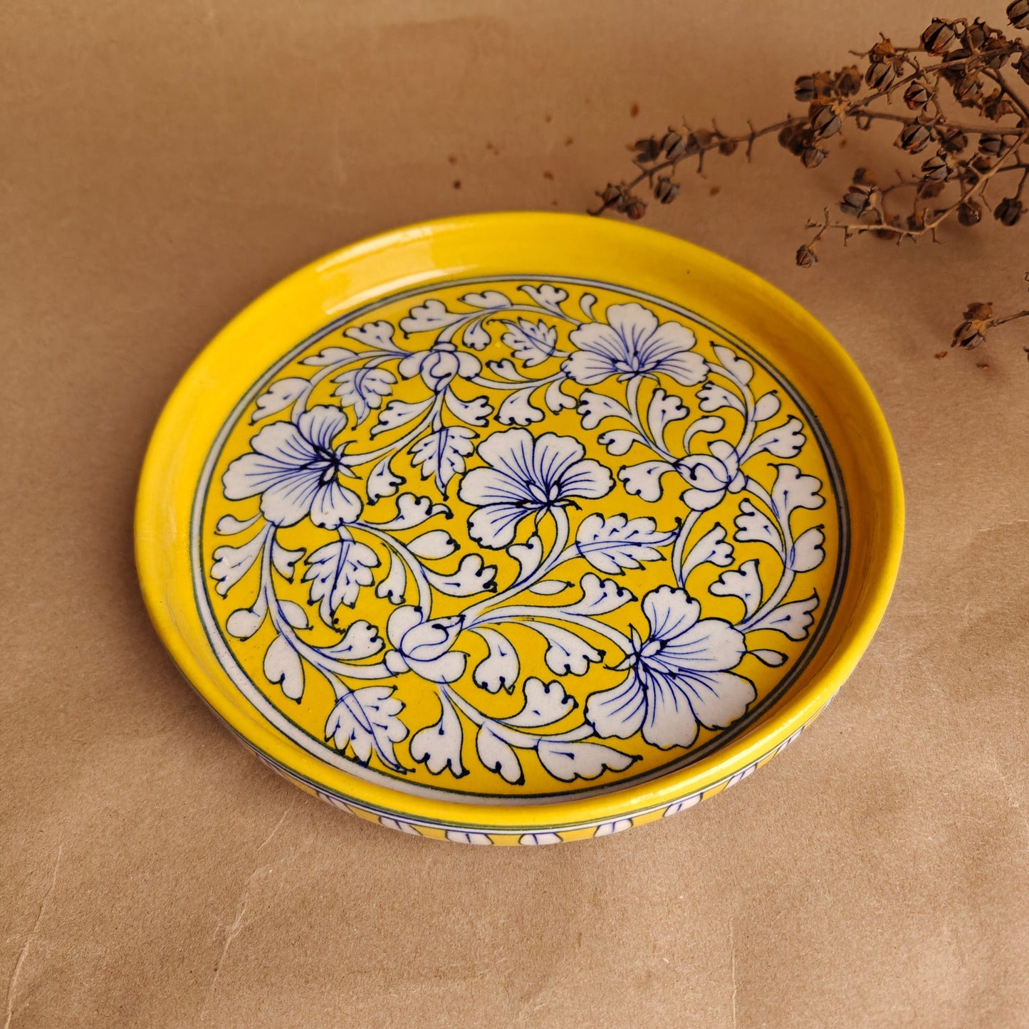 Green Phool Bel Thali