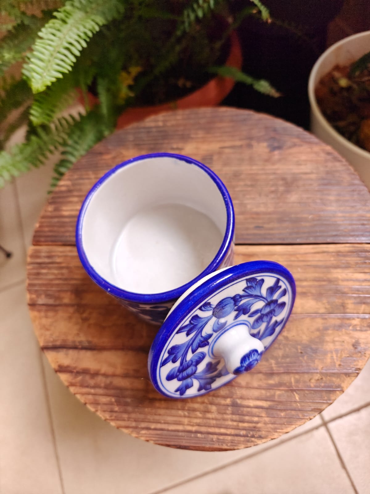 Blue Flower Jaal Jar