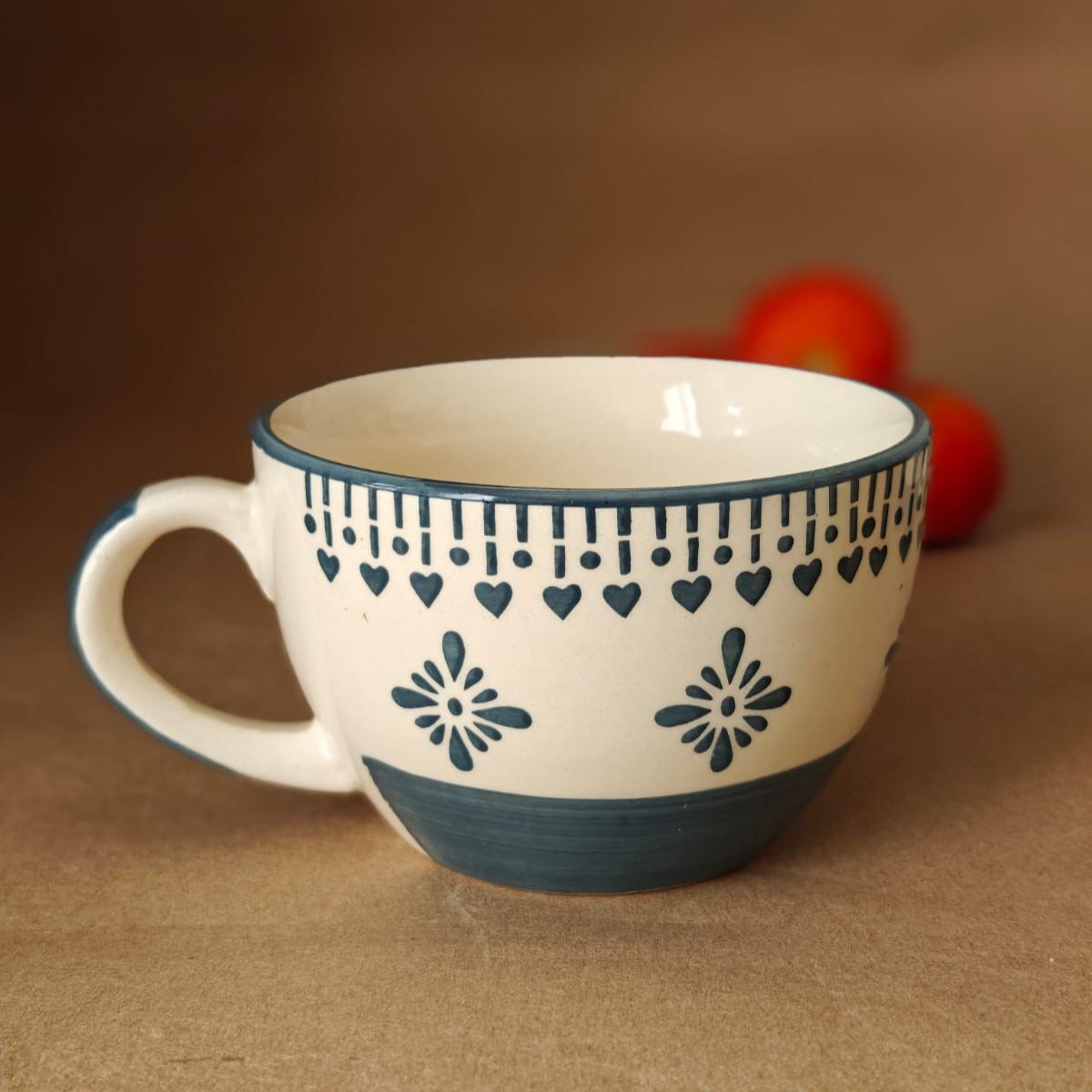 Heart Soup Cup- Blue