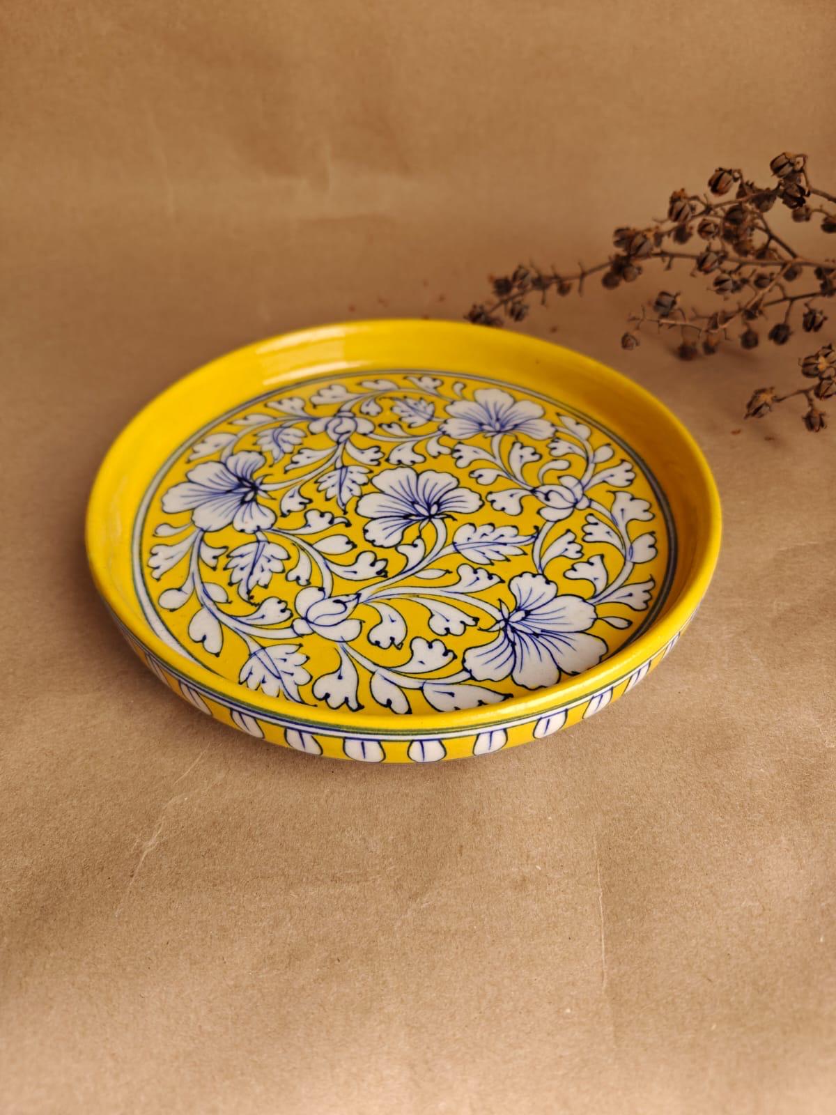 Yellow Phool Bel Thali