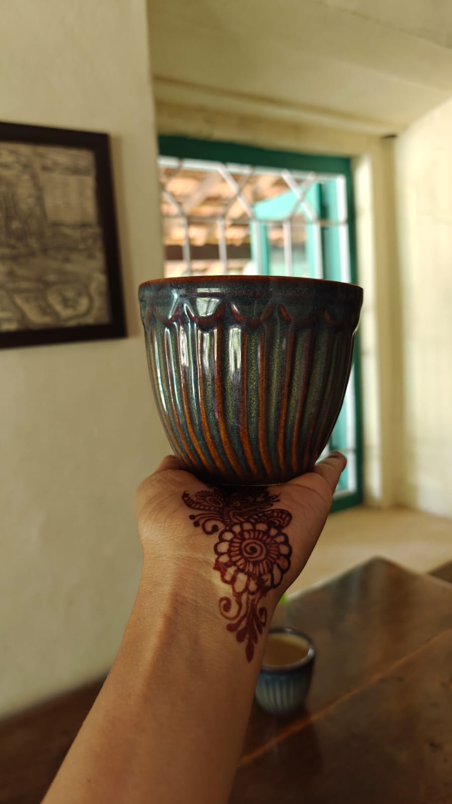 Ribbed Ceramic Planter