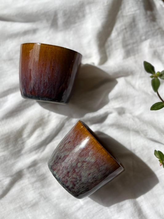 Blue-Brown Tumblers