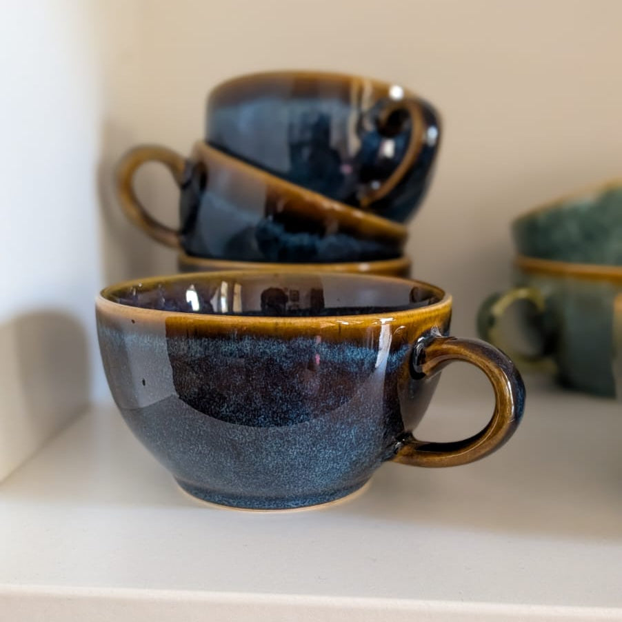 Midnight Blue Cappuccino Cup