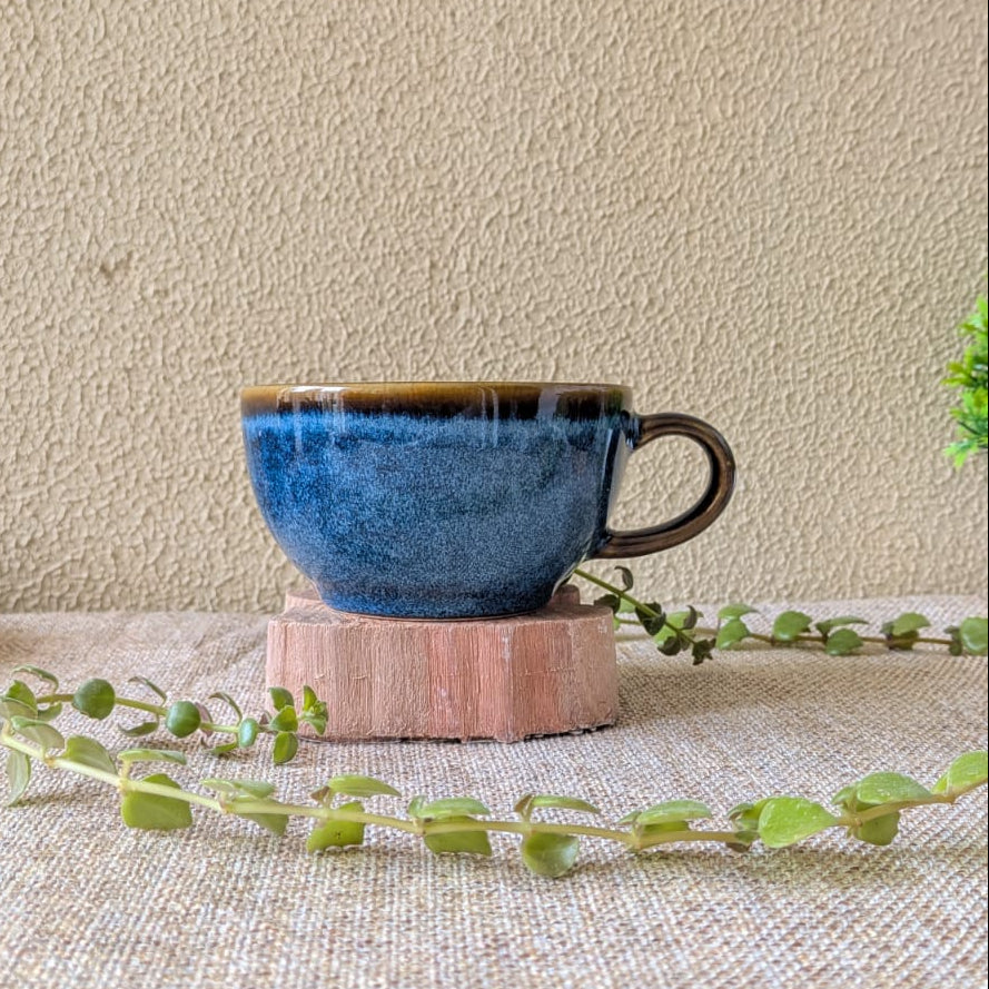 Midnight Blue Cappuccino Cup