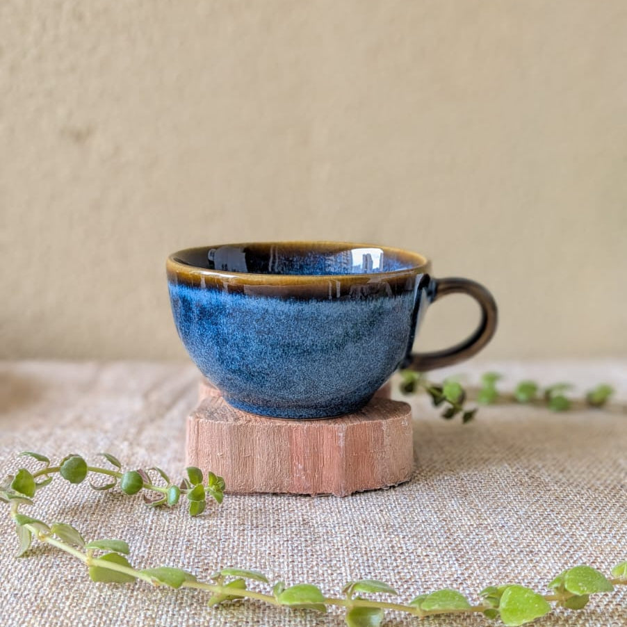 Midnight Blue Cappuccino Cup
