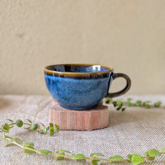 Midnight Blue Cappuccino Cup