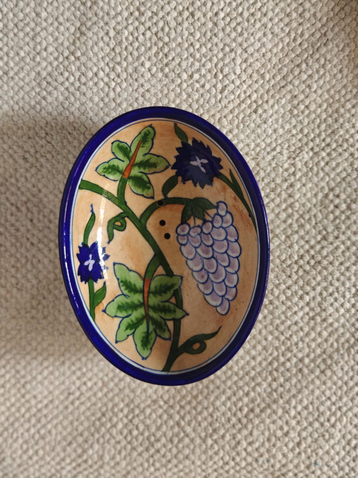 Blue Pottery Soap Dishes