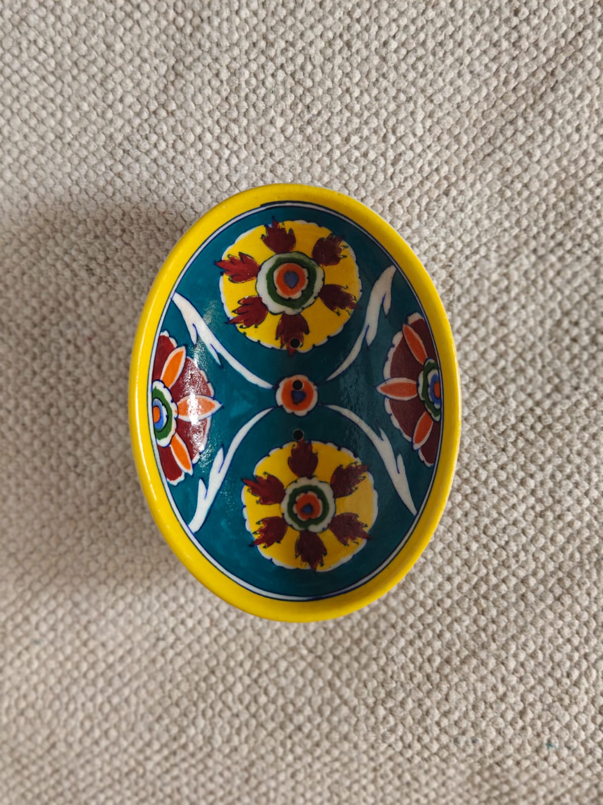 Blue Pottery Soap Dishes